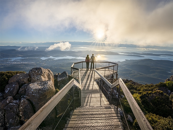 Views from Mount Wellington 