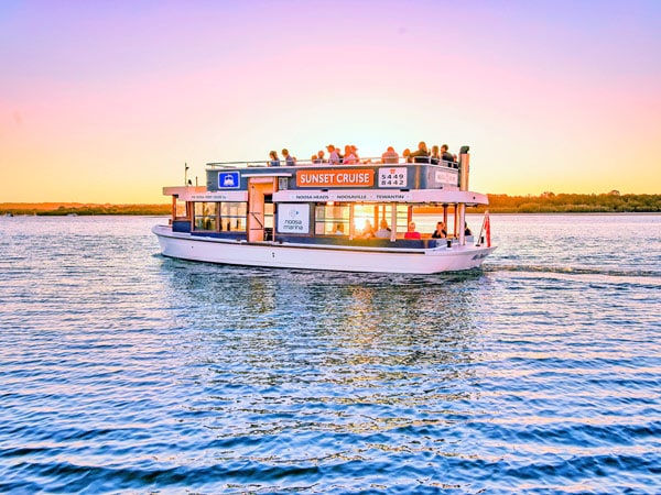 a sunset cruise with Noosa Ferry