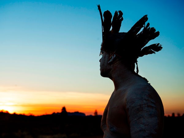 Indigenous man at the Tjungu Festival in the NT