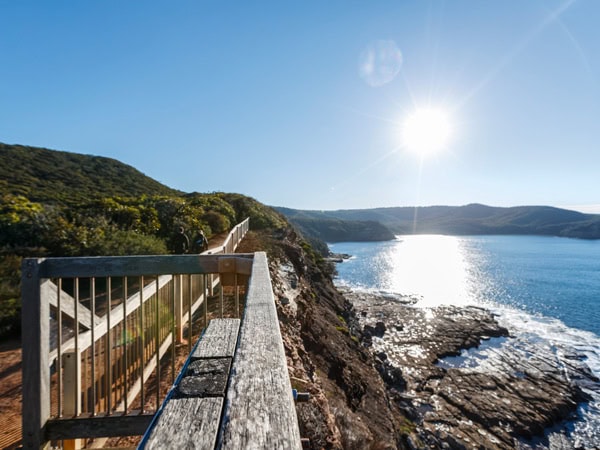 the Bouddi Coastal Walk on a clear sunny day
