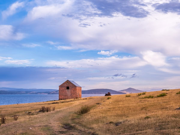 a historical settlement on Maria Island Walk