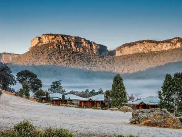 The morning mist passing through Emirates One&Only Wolgan Valley. (Image: Emirates One&Only Wolgan Valley)