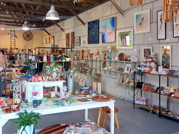 handcrafted works on display at The Creative Collective