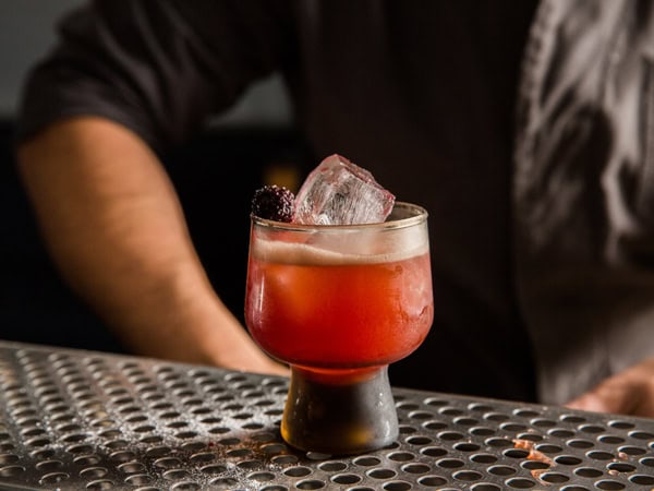 a glass of cocktail at Above Board, Melbourne