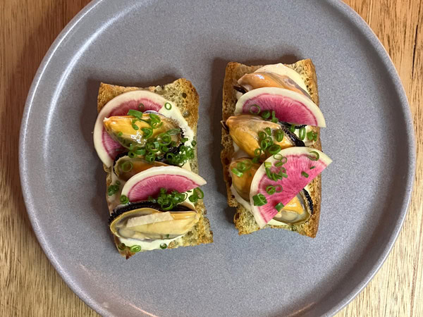 food on a plate at Bar Thyme, Footscray