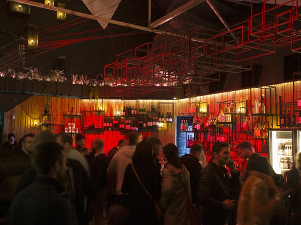 a crowd of people inside a dimly lit bar at Howler, Brunswick