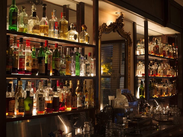 wines and spirits on display at The Everleigh, Fitzroy