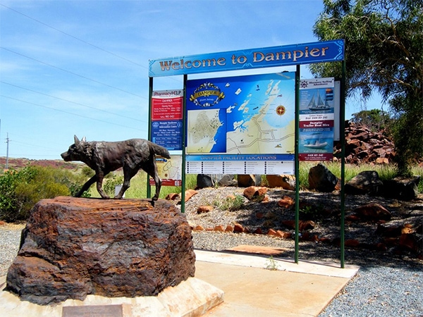 - The Red Dog statue