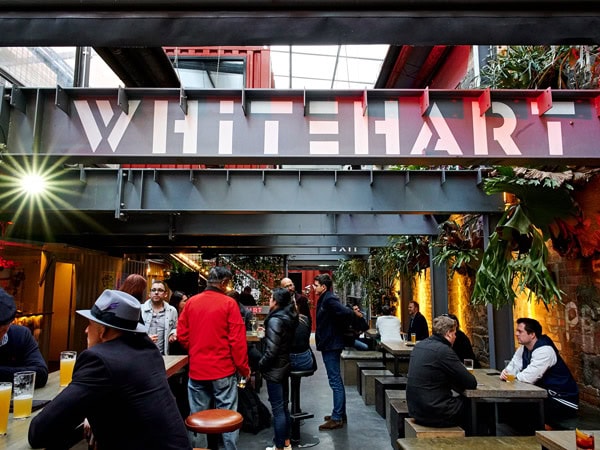 people dining al fresco at Whitehart Lane, Melbourne