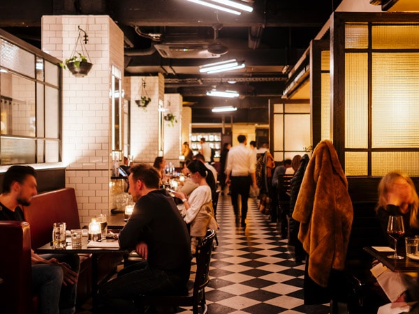 the dining interior at at Bar Margaux, CBD