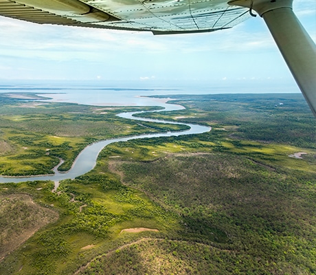 Flight over Tiwi Islands