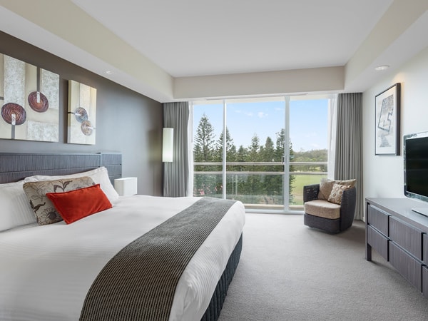 a look inside the bedroom at RACV Royal Pines Resort Gold Coast