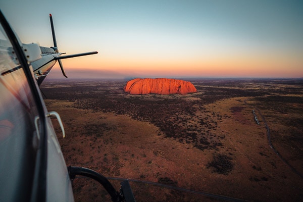 Helicopter sunrise tour uluru, NT