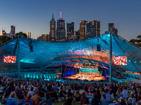 the Melbourne Symphony Orchestra, Sidney Myer Music Bowl