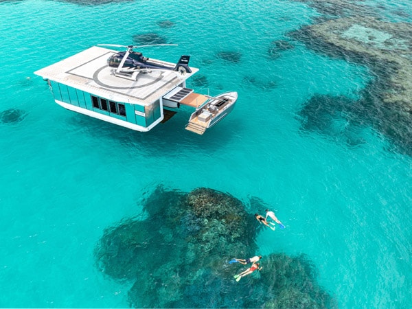 Heart Reef Island's pontoon