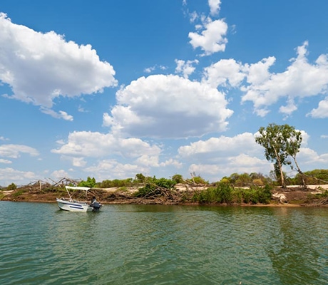 boat on east alligator river