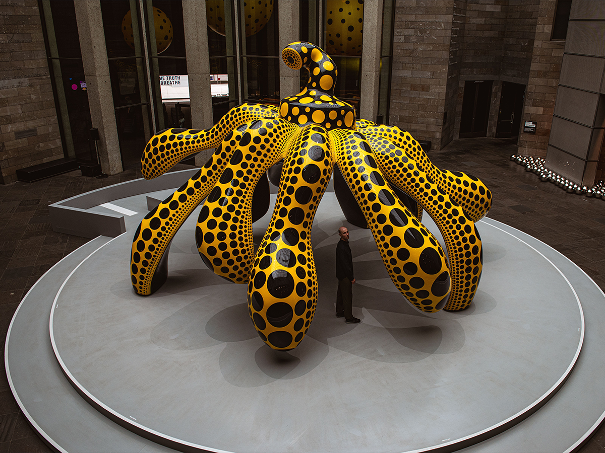 Yayoi Kusama exhibition at the NGV