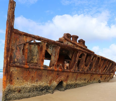 maheno shipwreck 75 mile beach fraser island