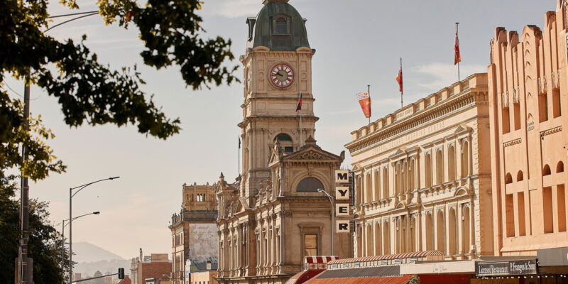 heritage buildings along Sturt, Ballarat