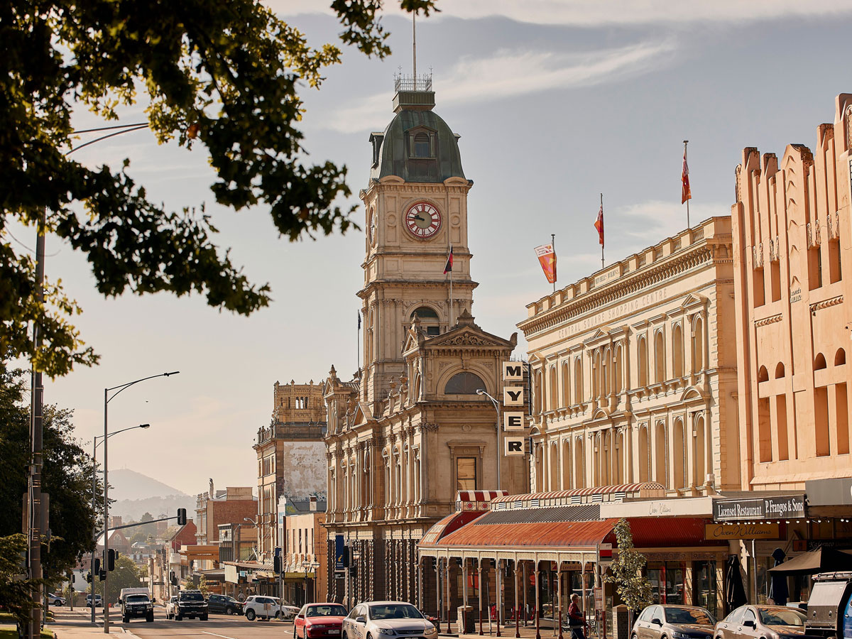 heritage buildings along Sturt, Ballarat