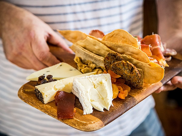 Cheeseboard at Ferment the Orange Wine Centre