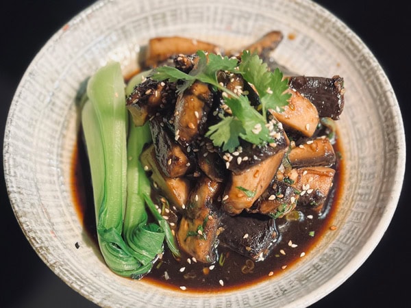 wok-fried field mushrooms at Sweet Sour Salt in Orange