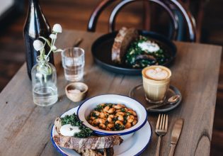 The Boston's house made smoked baked beans
