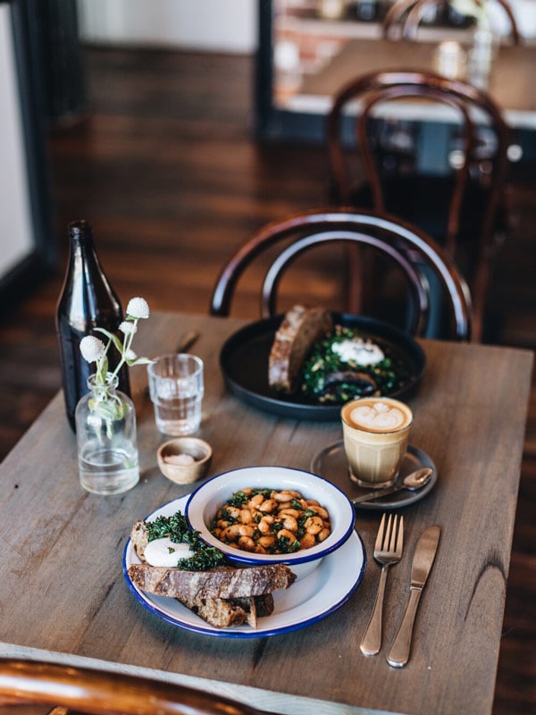 The Boston's house made smoked baked beans