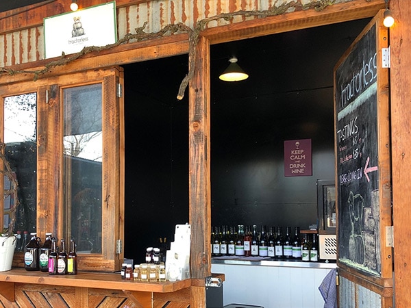 Tractorless Vineyard tasting