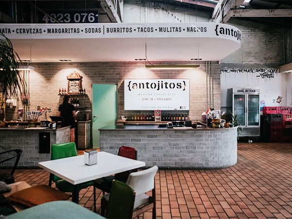 the dining interior of Antojitos, Newcastle