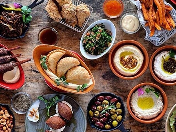 a wide selection of food at Downtown Beirut