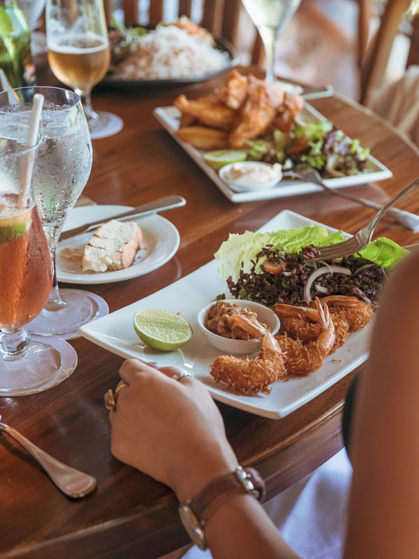 Menu at Ospreys in Cairns