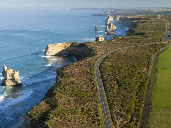 view of the Twelve Apostles from Port Campbell National Park