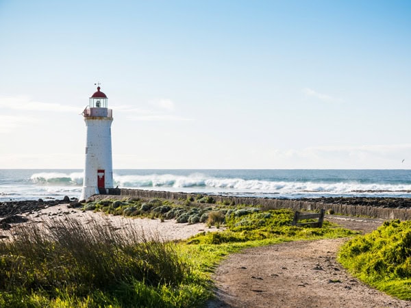 the Port Fairy lighthouse on Griffiths Island