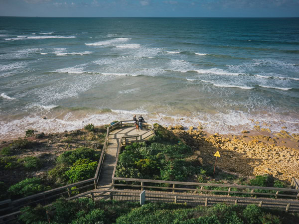 the lookout on Torquay Beach