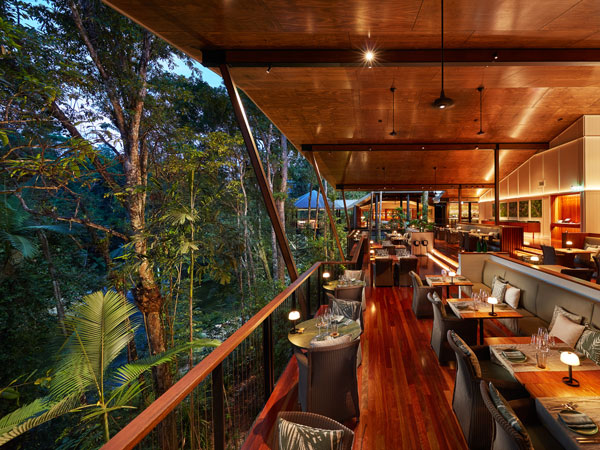 the Treehouse Restaurant at Silky Oaks Lodge