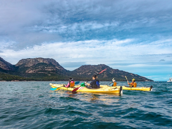 kayaking tour with Freycinet Adventures