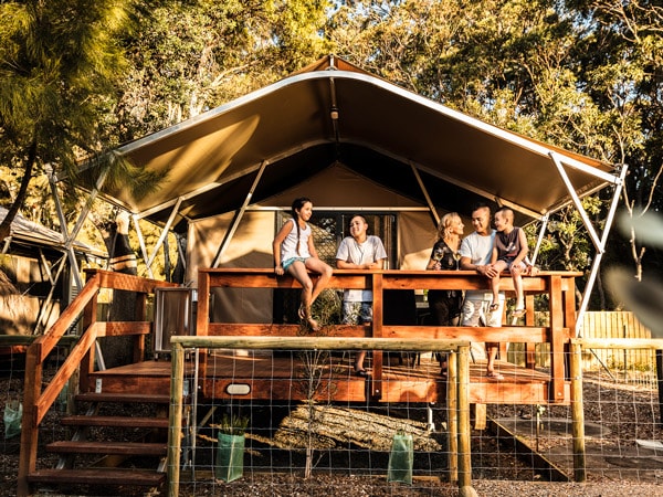New luxe safari tents at NRMA Murramarang