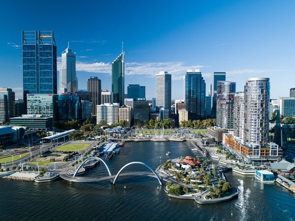 Elizabeth Quay in Perth
