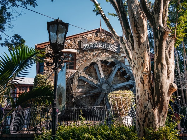 Montrose Water Wheel in main street of Montville