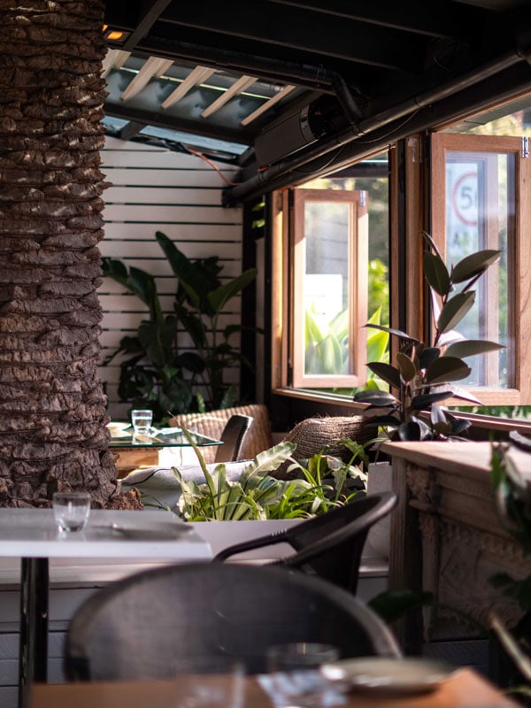 The dining space at Arc. EST Terrigal