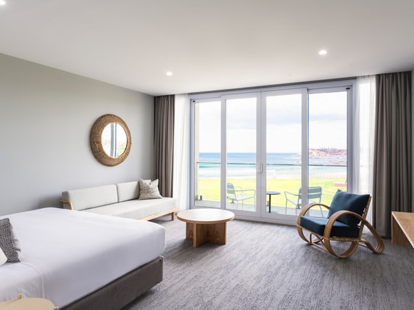 an ocean-view king studio at Abode Hotel Canberra