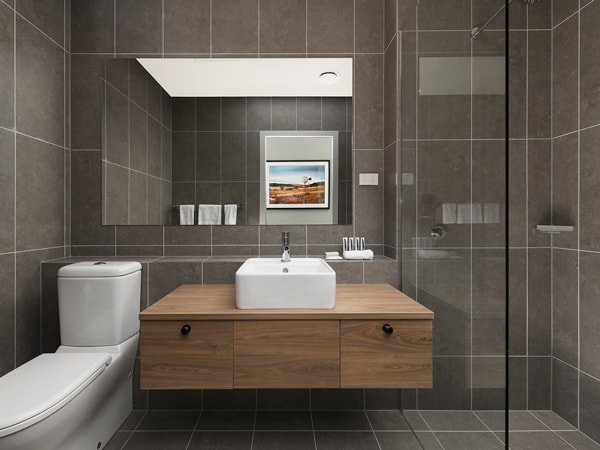 the premium terrace bathroom at Abode Murrumbateman