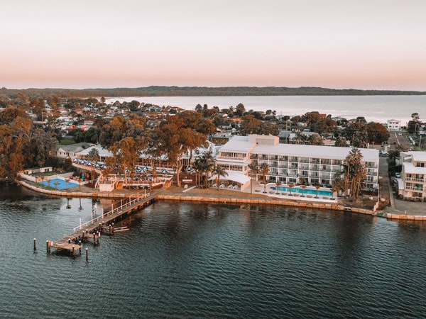 Aerial view of The Beachcomber, Toukley