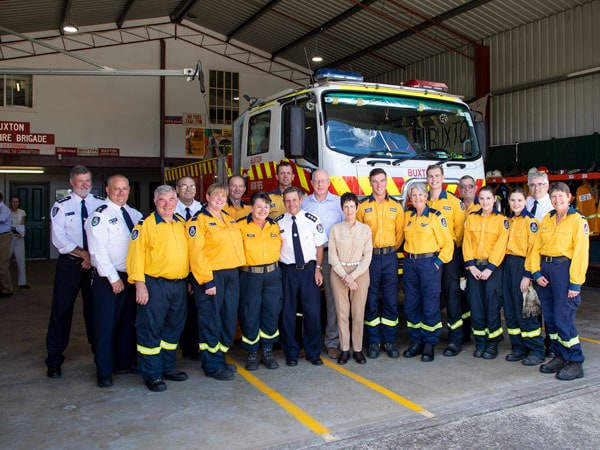 Governor-General of Australia meets with Buxton Bush Fire Brigade