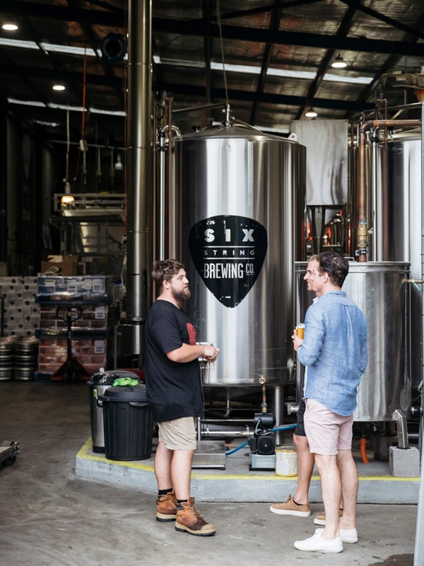 Enjoy a guided tour of Six Strings Brewery Destination NSW