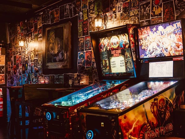Pinball machines at Lost Souls in Terrigal