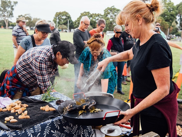 Cooking up fresh seafood at Mallacoota's Wild Harvest festival