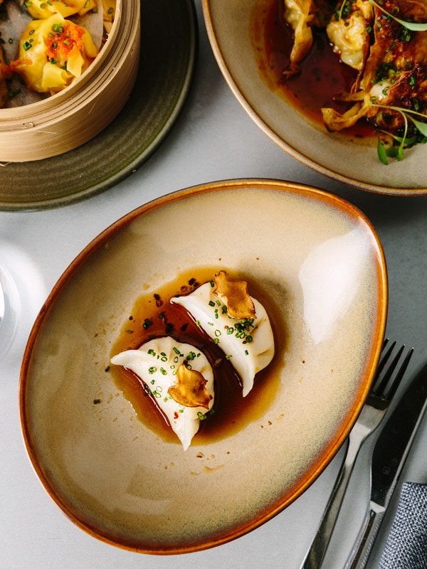 Dumplings on the Yellowtail menu