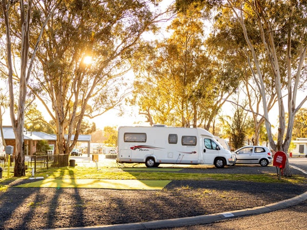the caravan park at BIG4 Mudgee Holiday Park